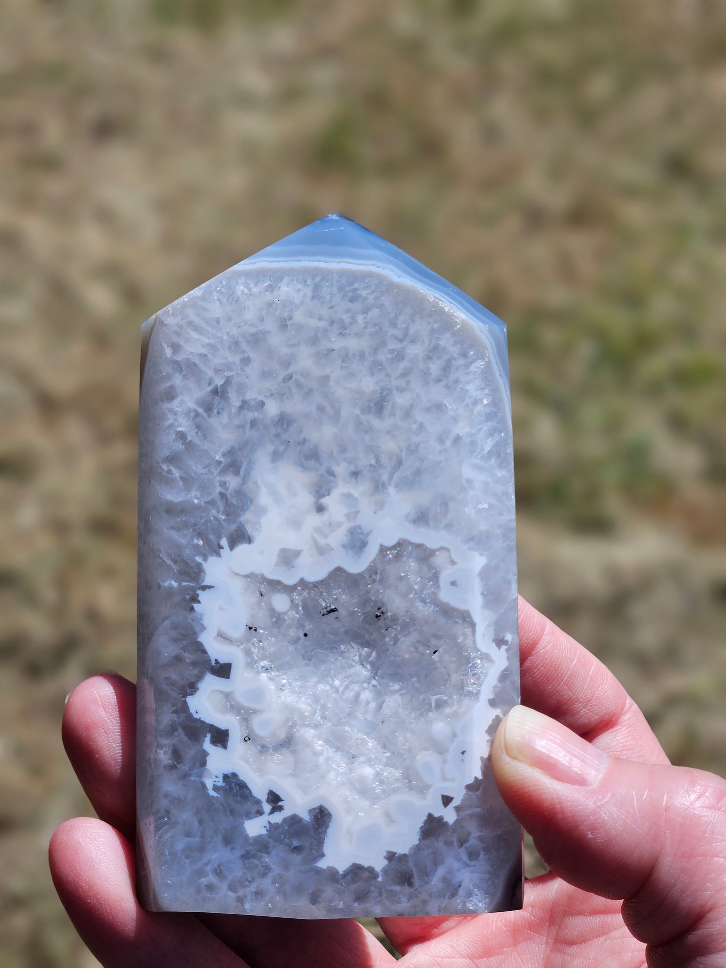 Druzy Agate Tower