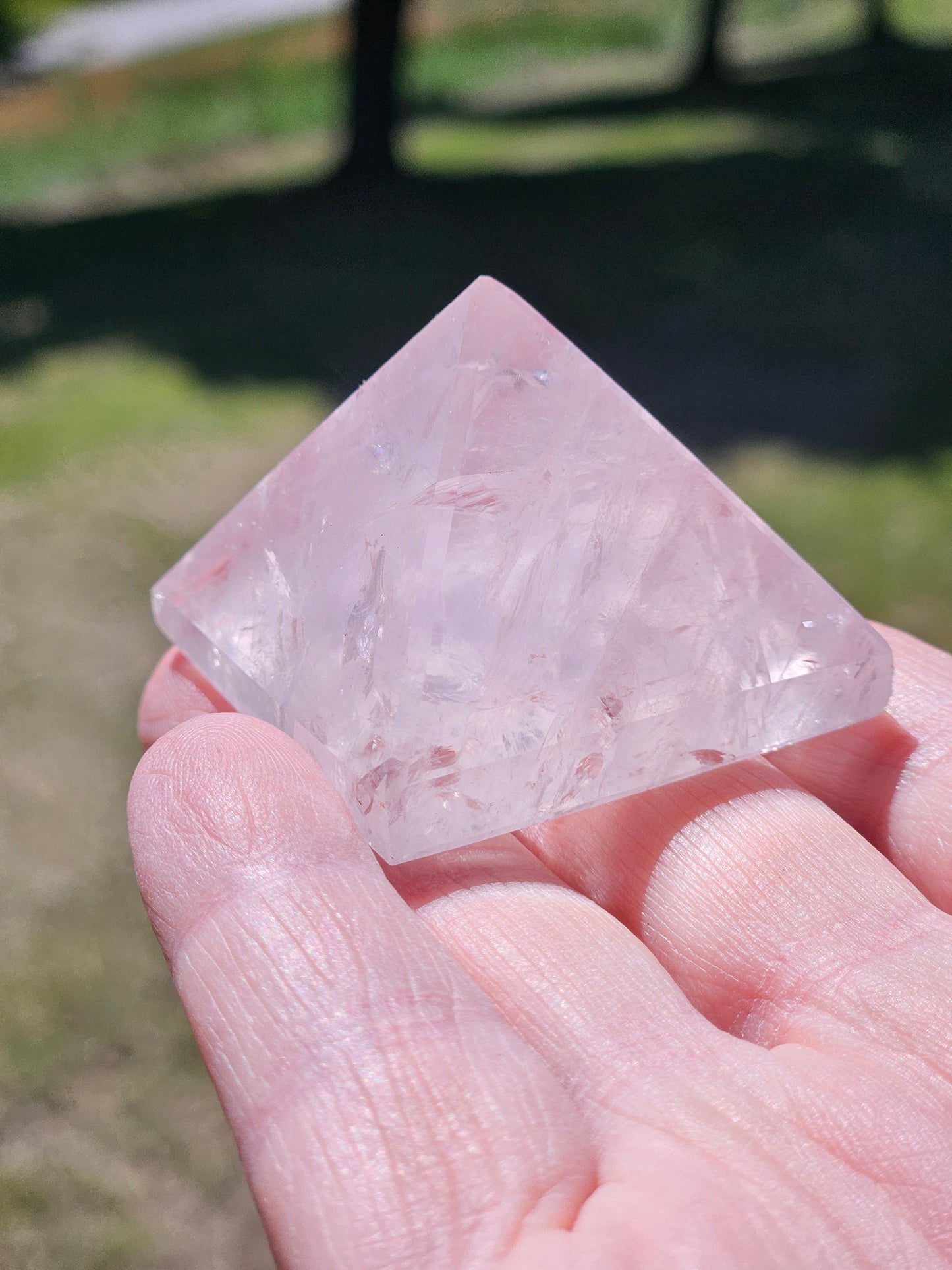 Rose Quartz Pyramid