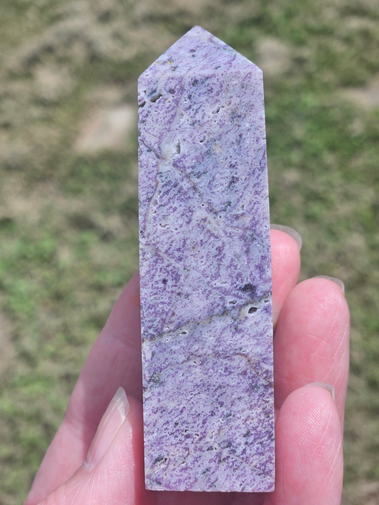 Purple Sphalerite Tower