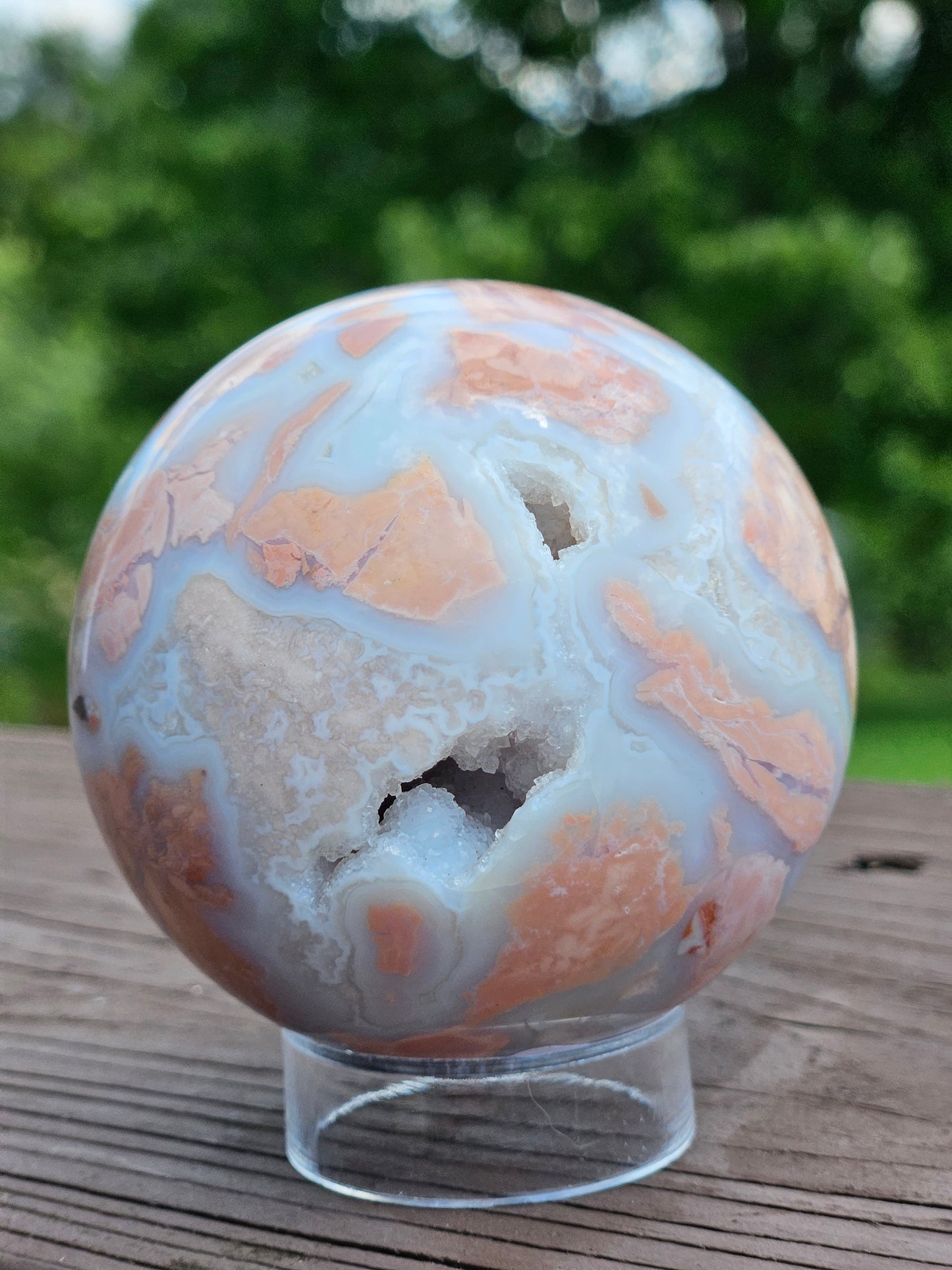 Cotton Candy Agate Sphere