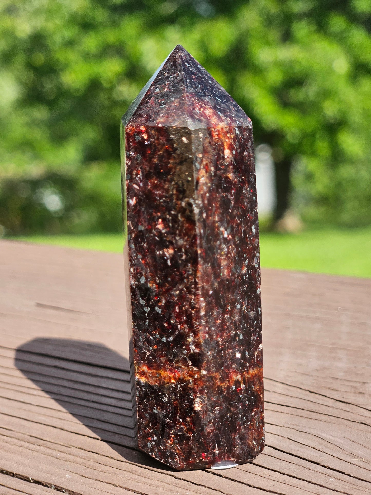 Red Lepidolite Mica Tower