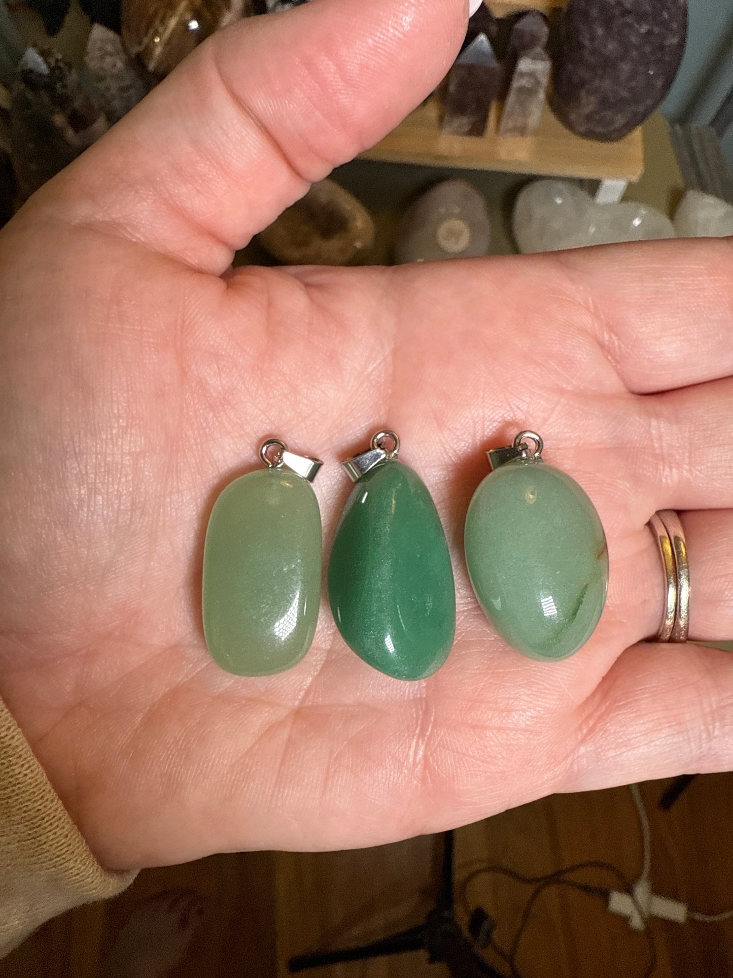 Green Aventurine Crystal Pendant
