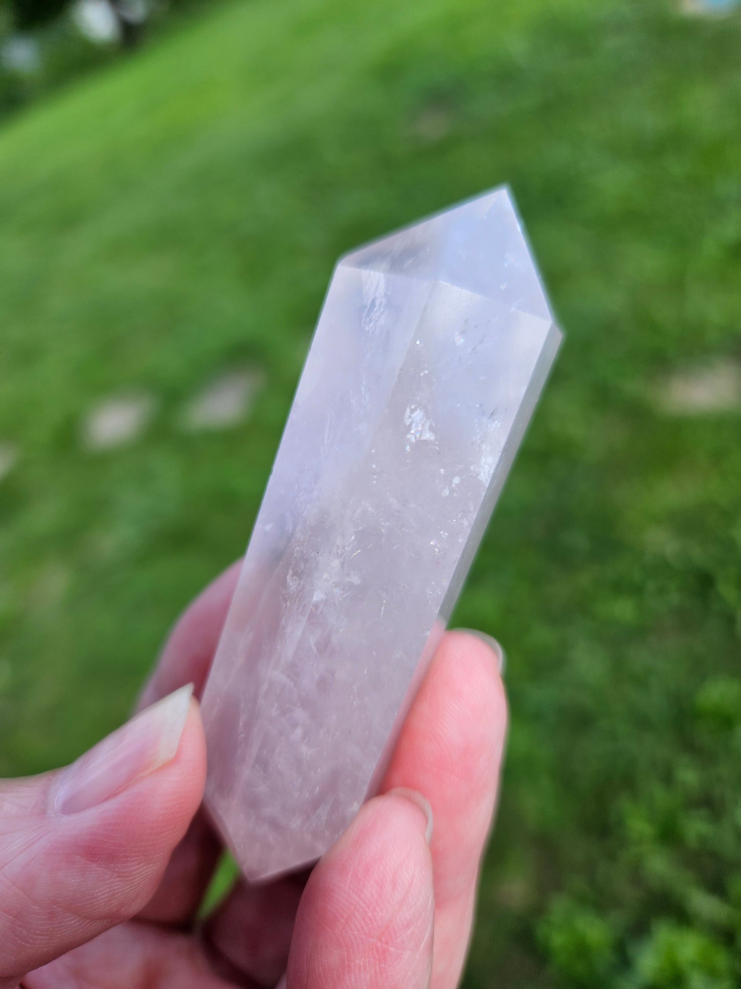 Rose Quartz Double Terminated Point