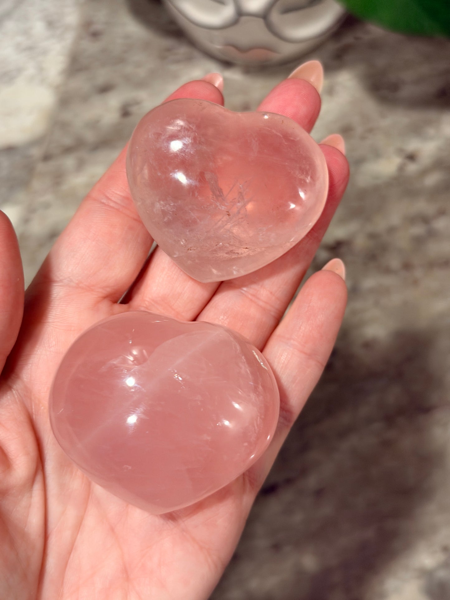 Rose Quartz Mini Heart