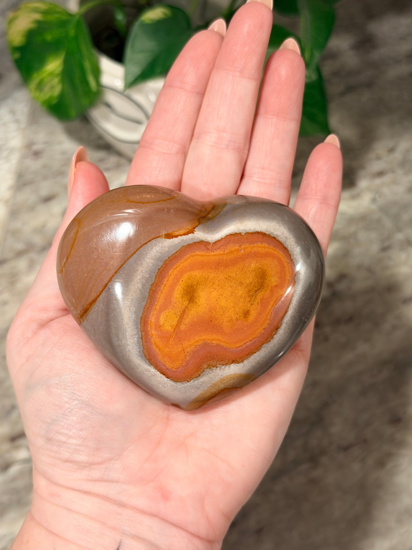 Polychrome Jasper Heart