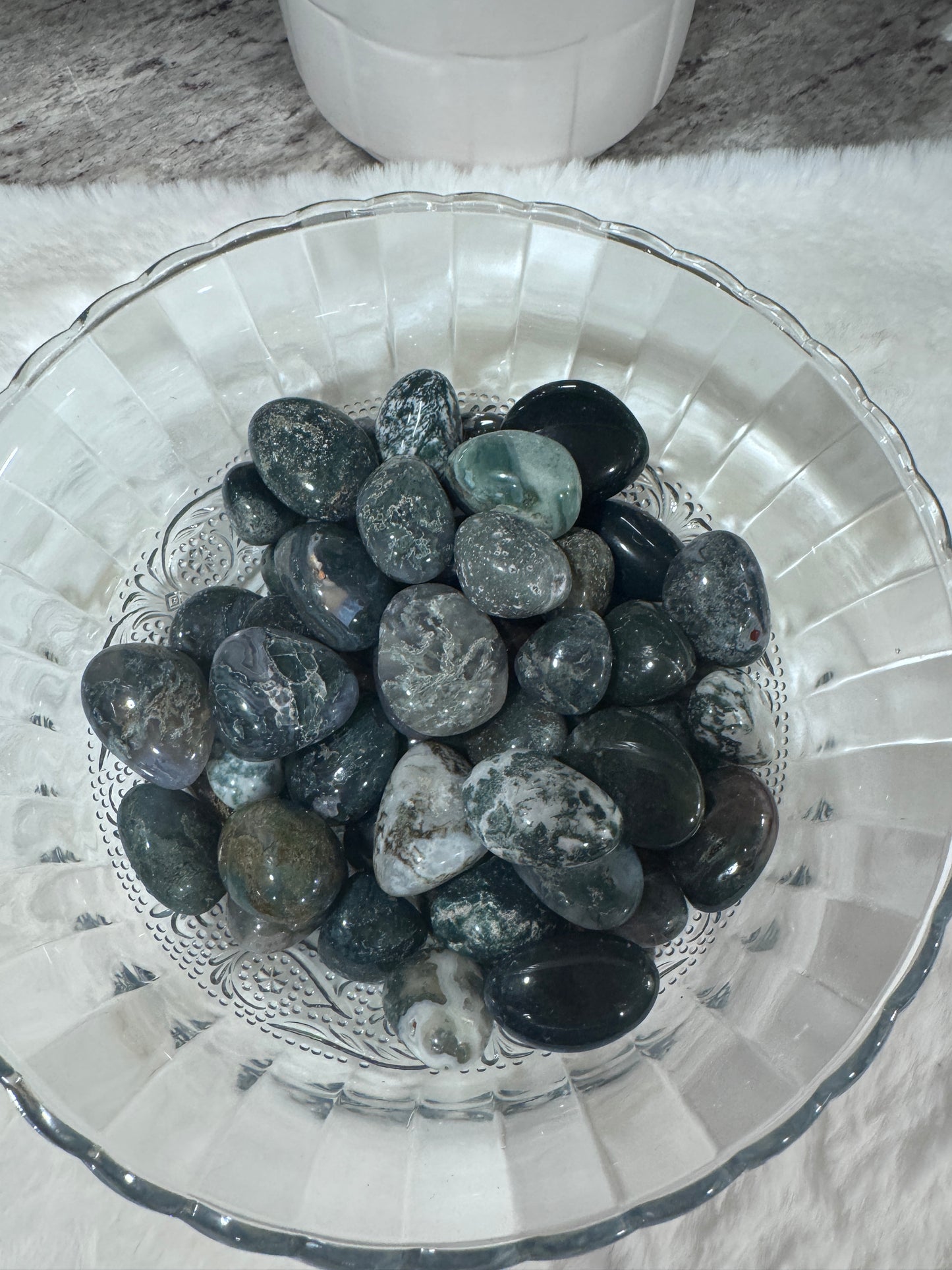 Moss Agate Tumbles