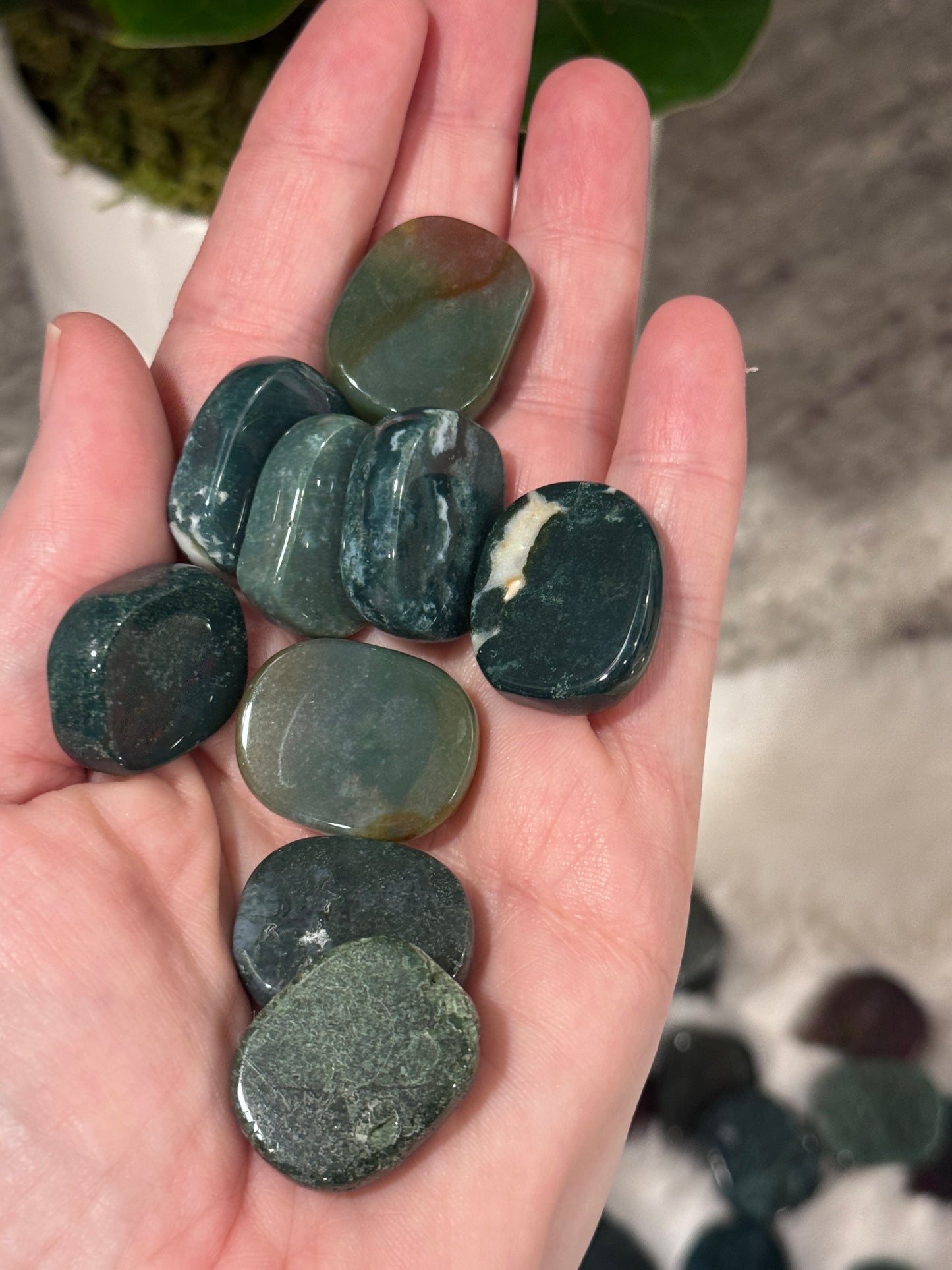 Ocean Jasper Mini Flat Stone
