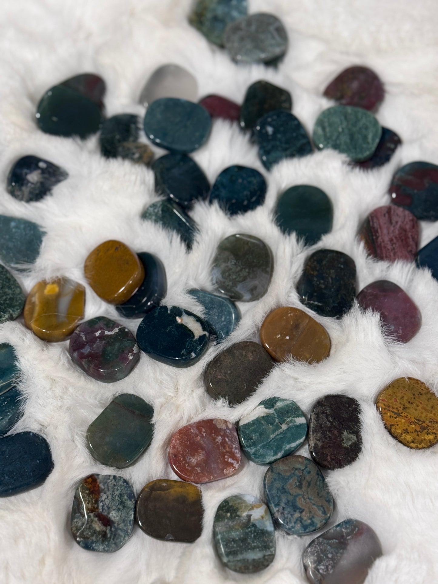 Ocean Jasper Mini Flat Stone