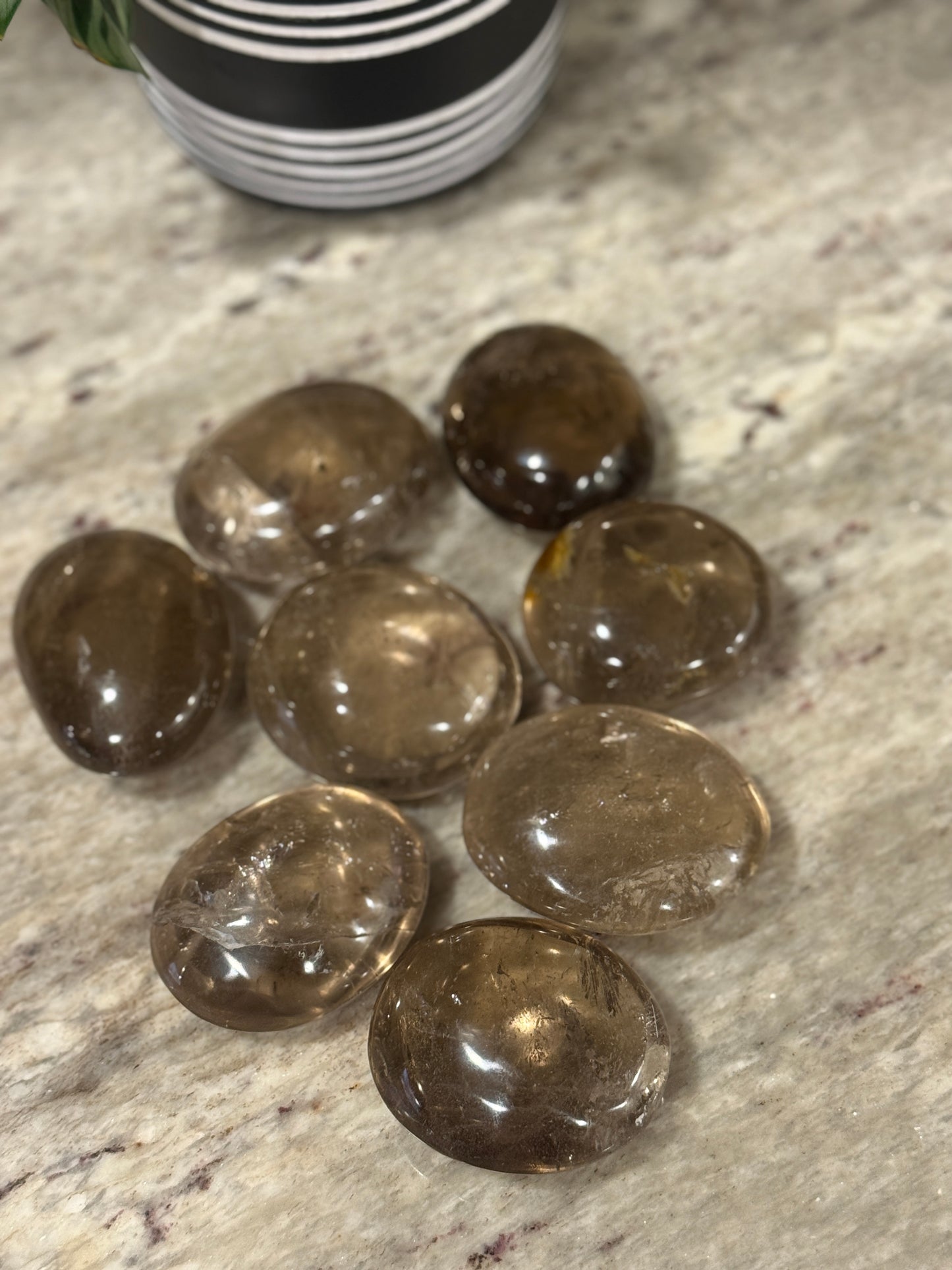 Smoky Quartz Palm Stones