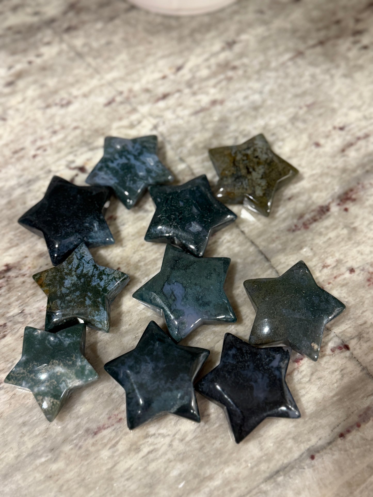Moss Agate Stars