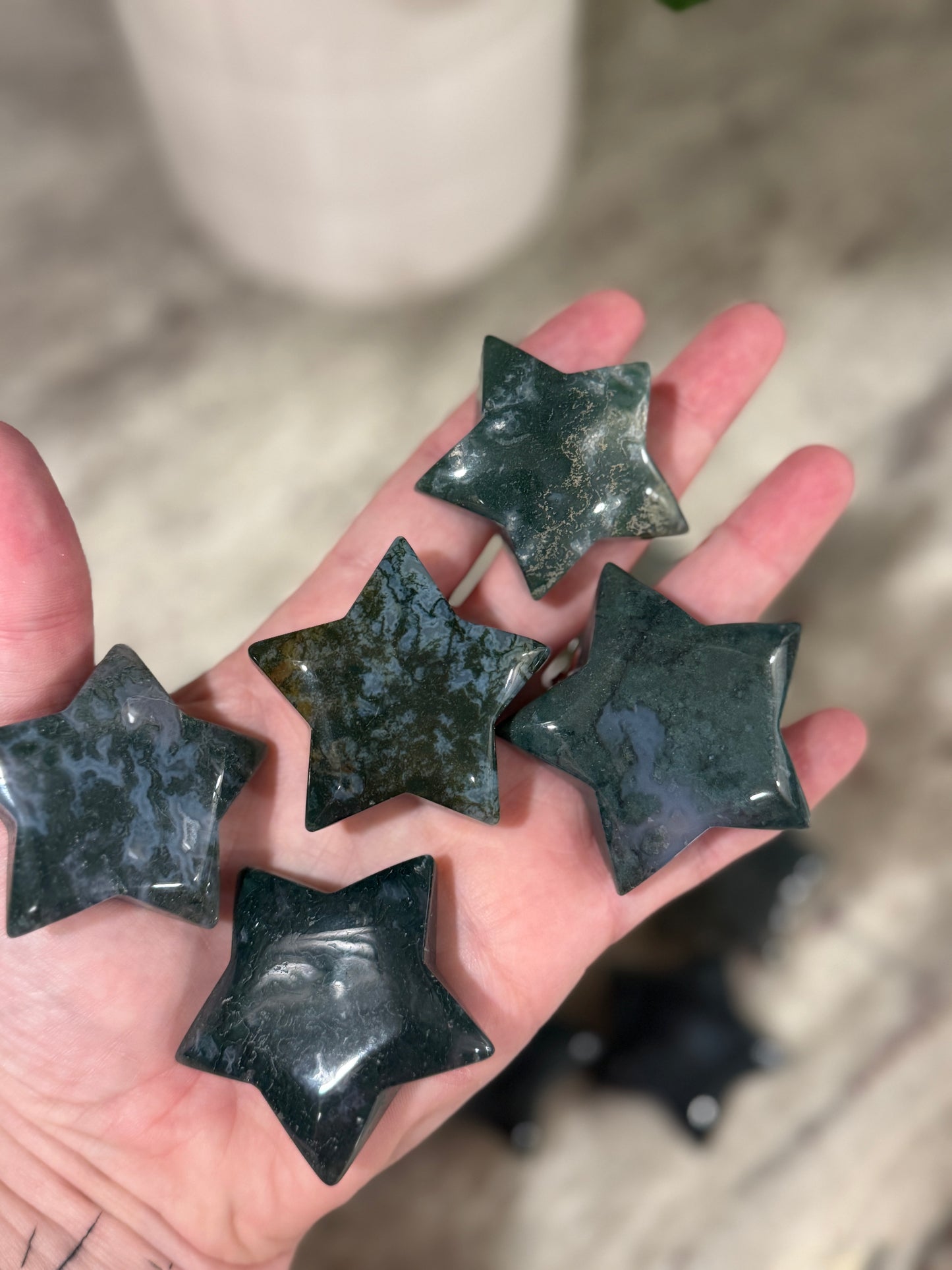 Moss Agate Stars