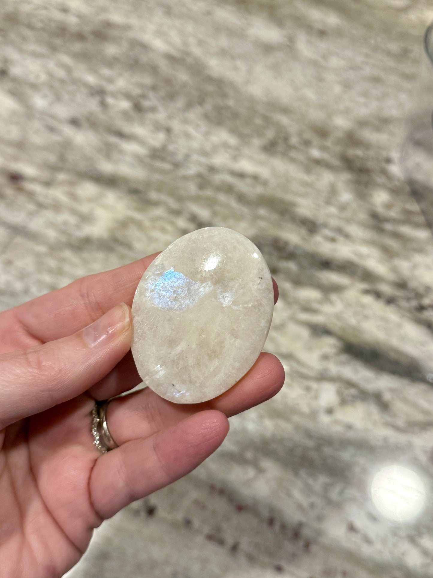 Moonstone Palm Stone