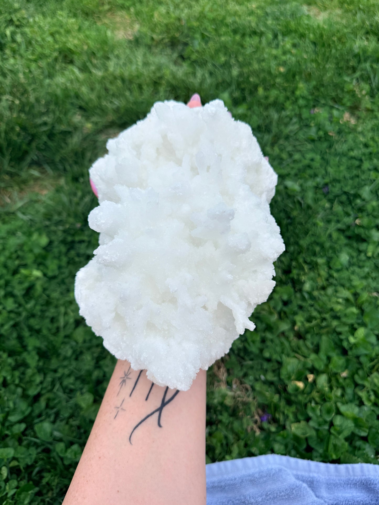 White Aragonite Statement Piece