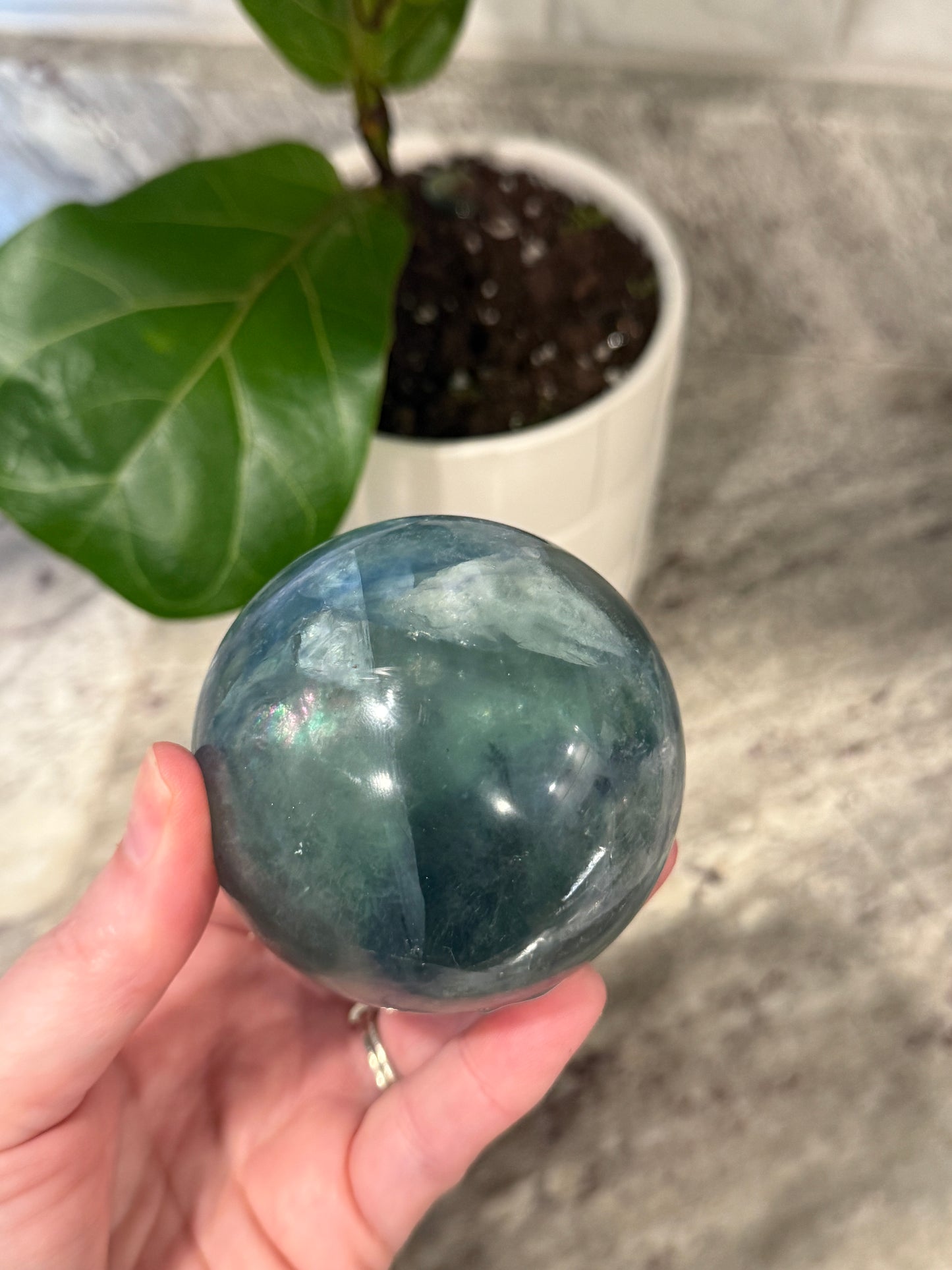Rainbow Flourite Sphere A