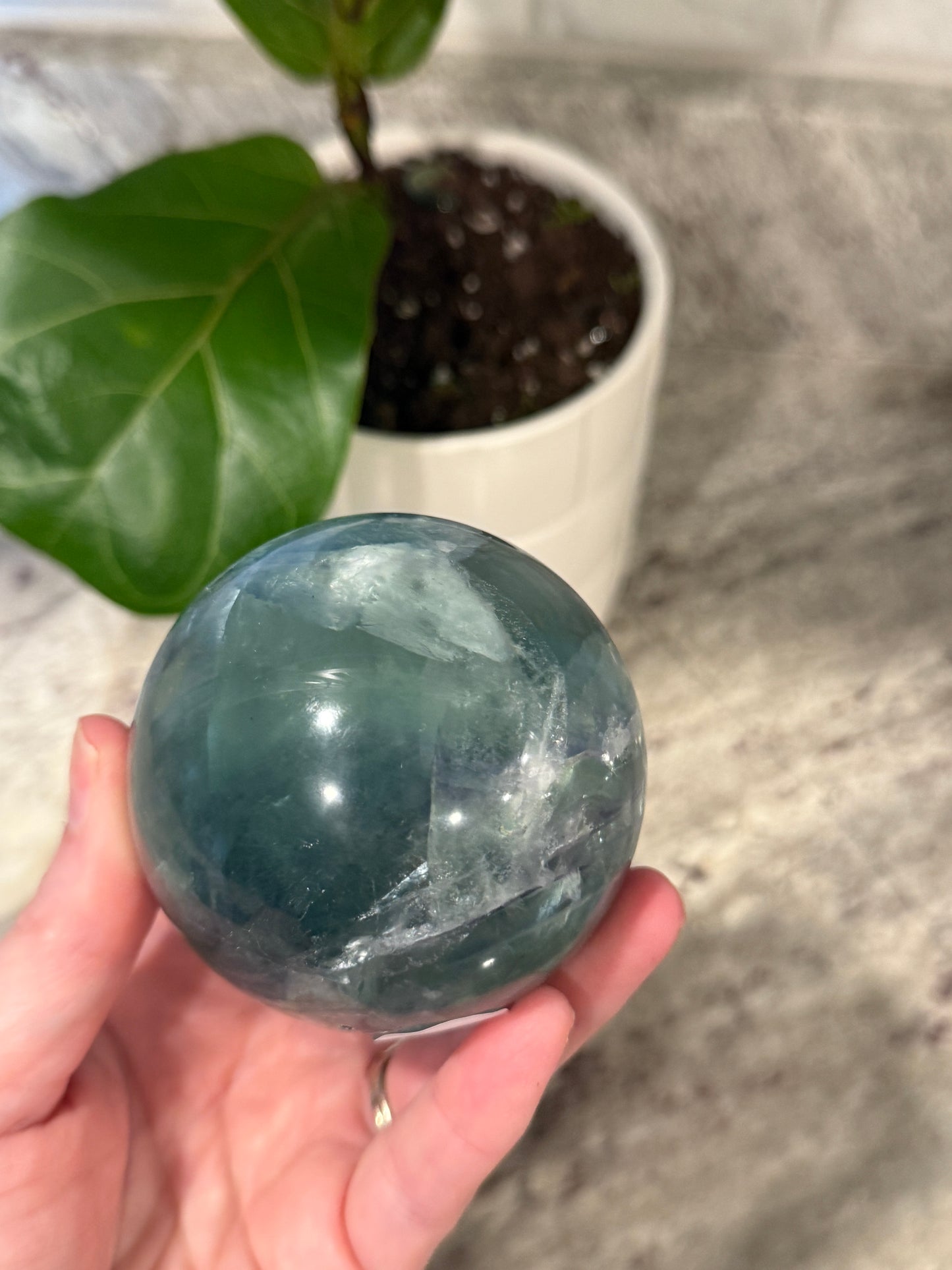 Rainbow Flourite Sphere A