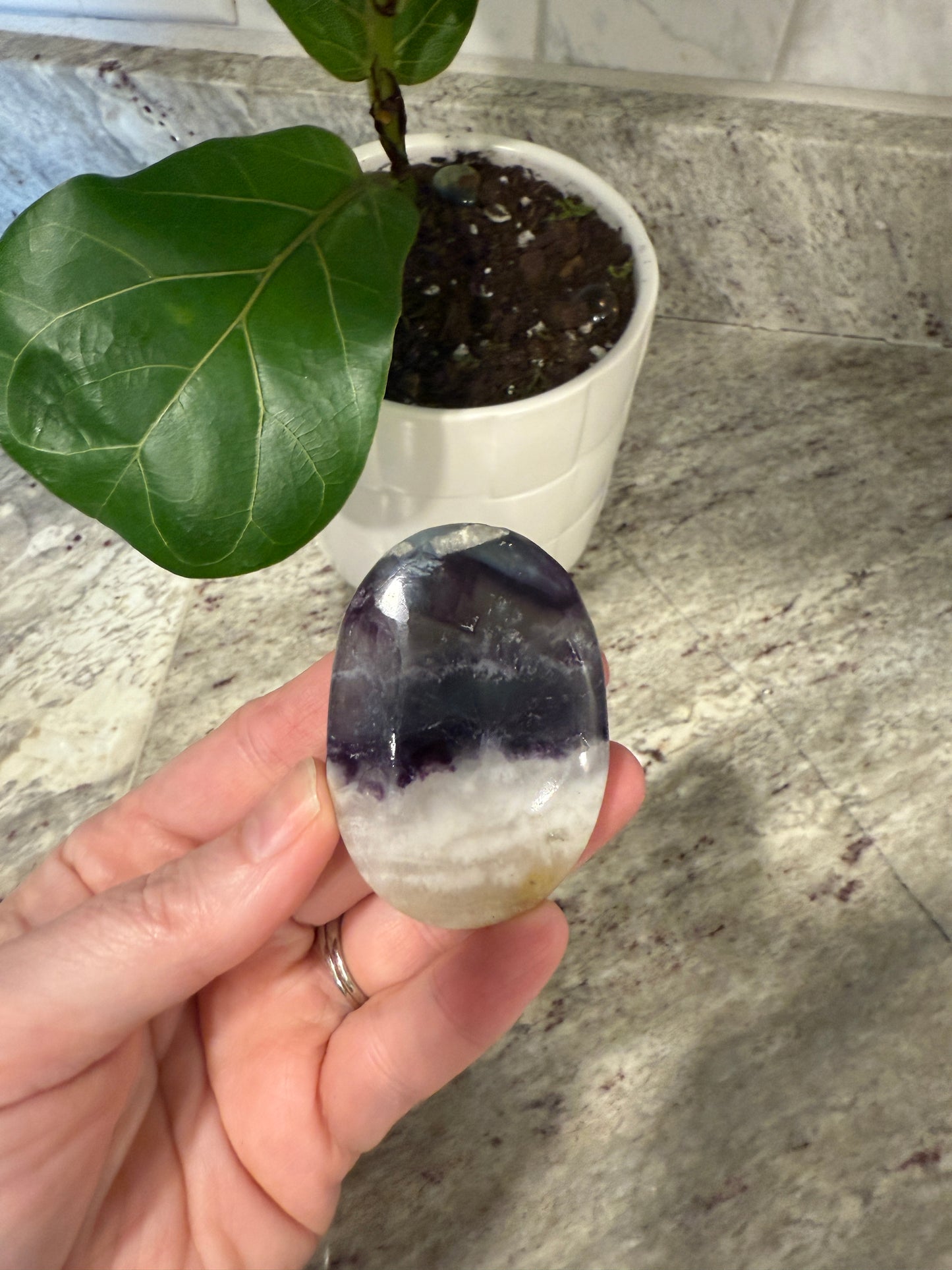 Rainbow Flourite Palmstone