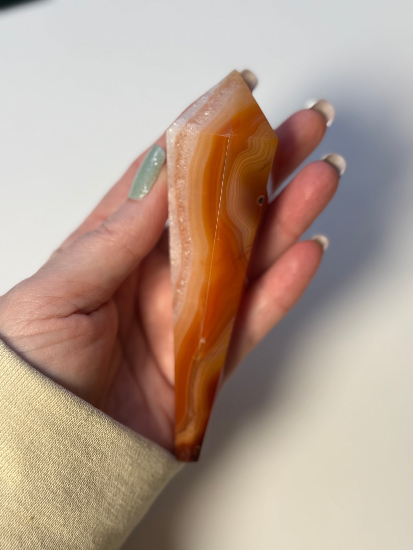 Carnelian Scepter w stand