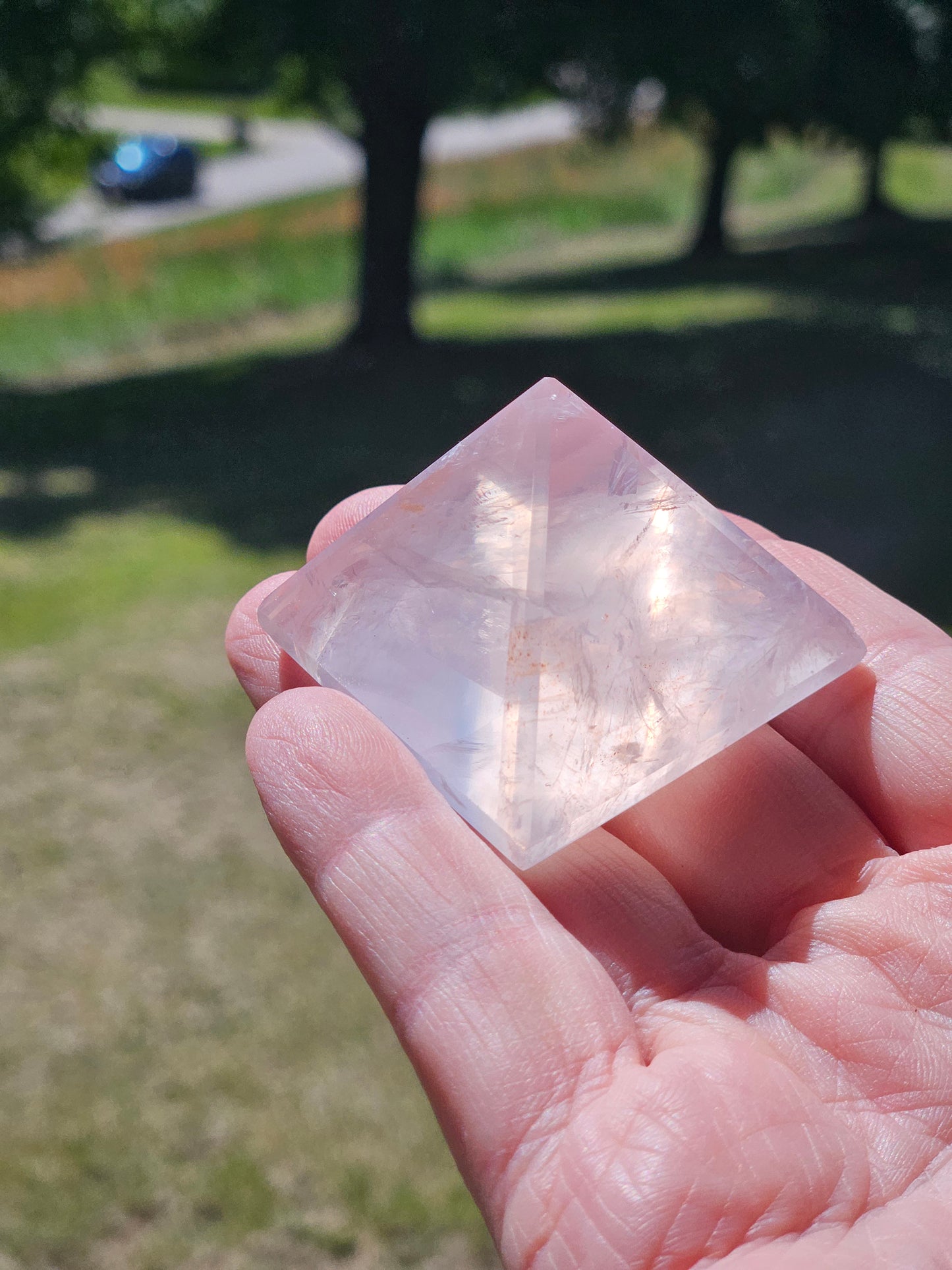 Rose Quartz Pyramid