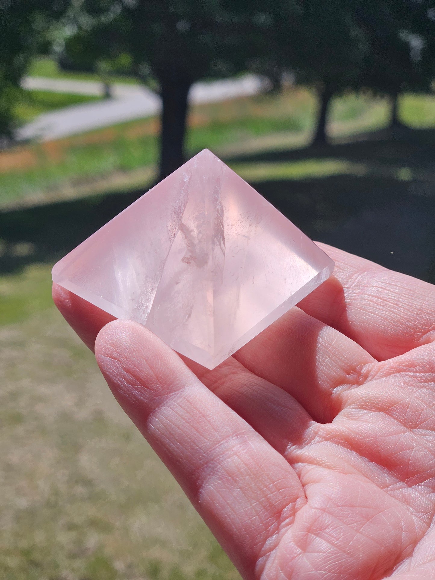 Rose Quartz Pyramid