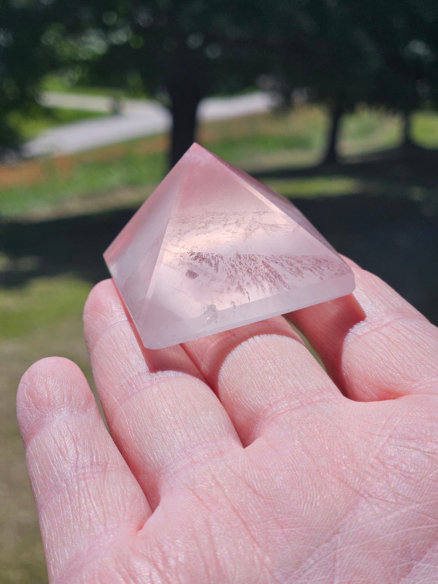Rose Quartz Pyramid