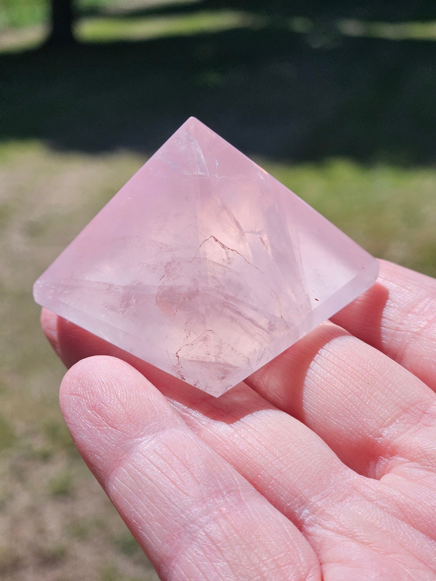 Rose Quartz Pyramid