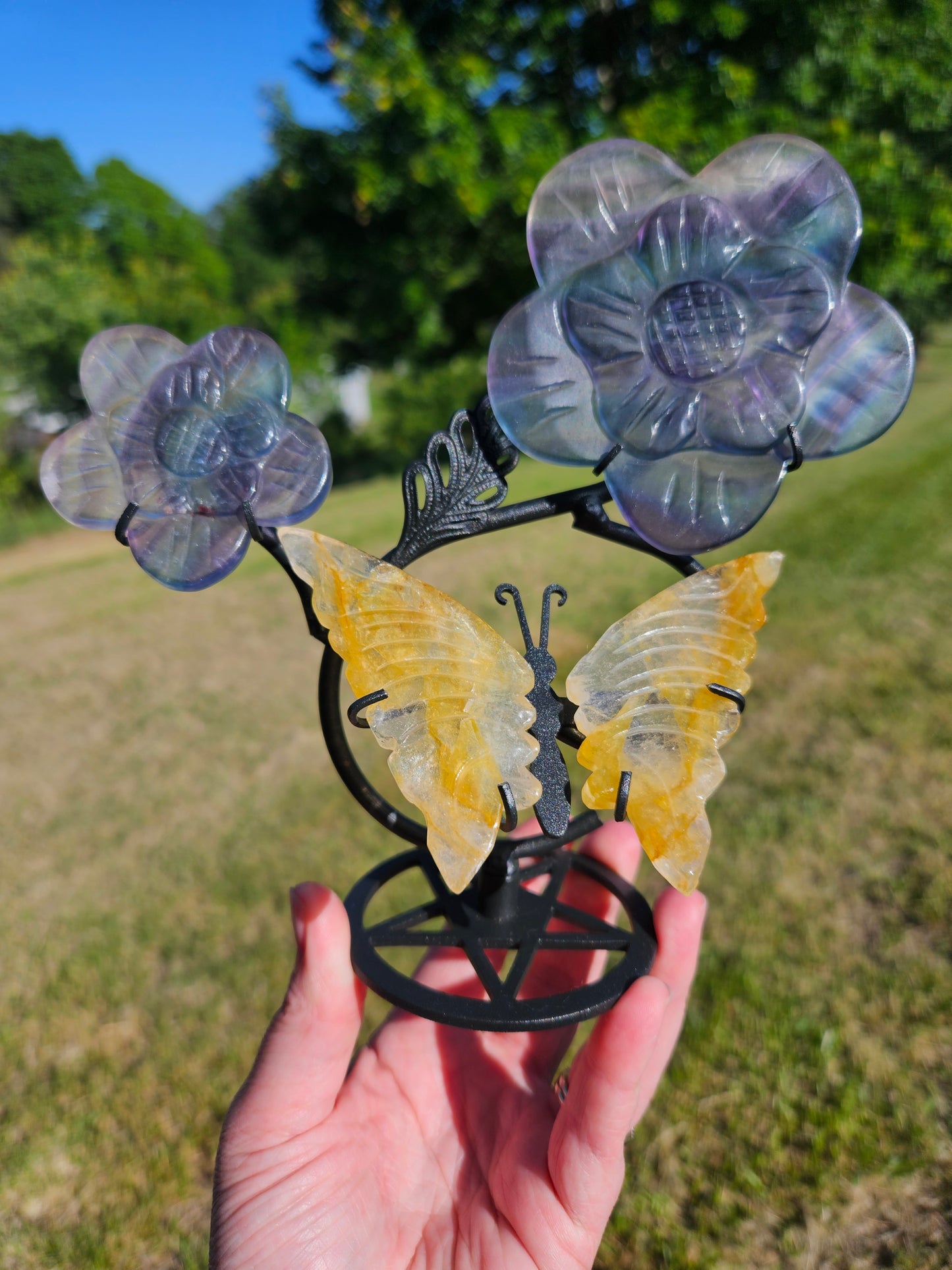 Flower and Butterfly Stand