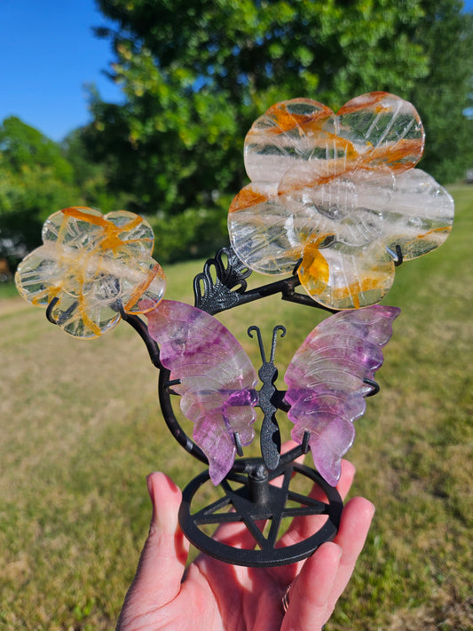 Flower and Butterfly Stand