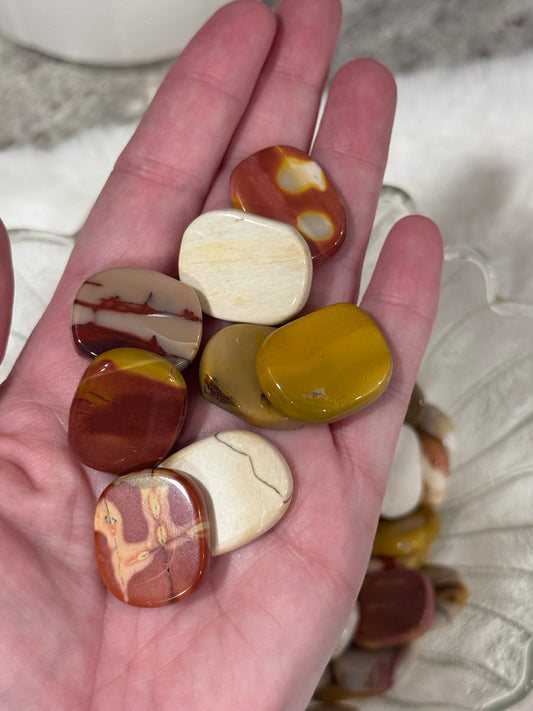 Mookaite Jasper Smooth Small Flat Stone