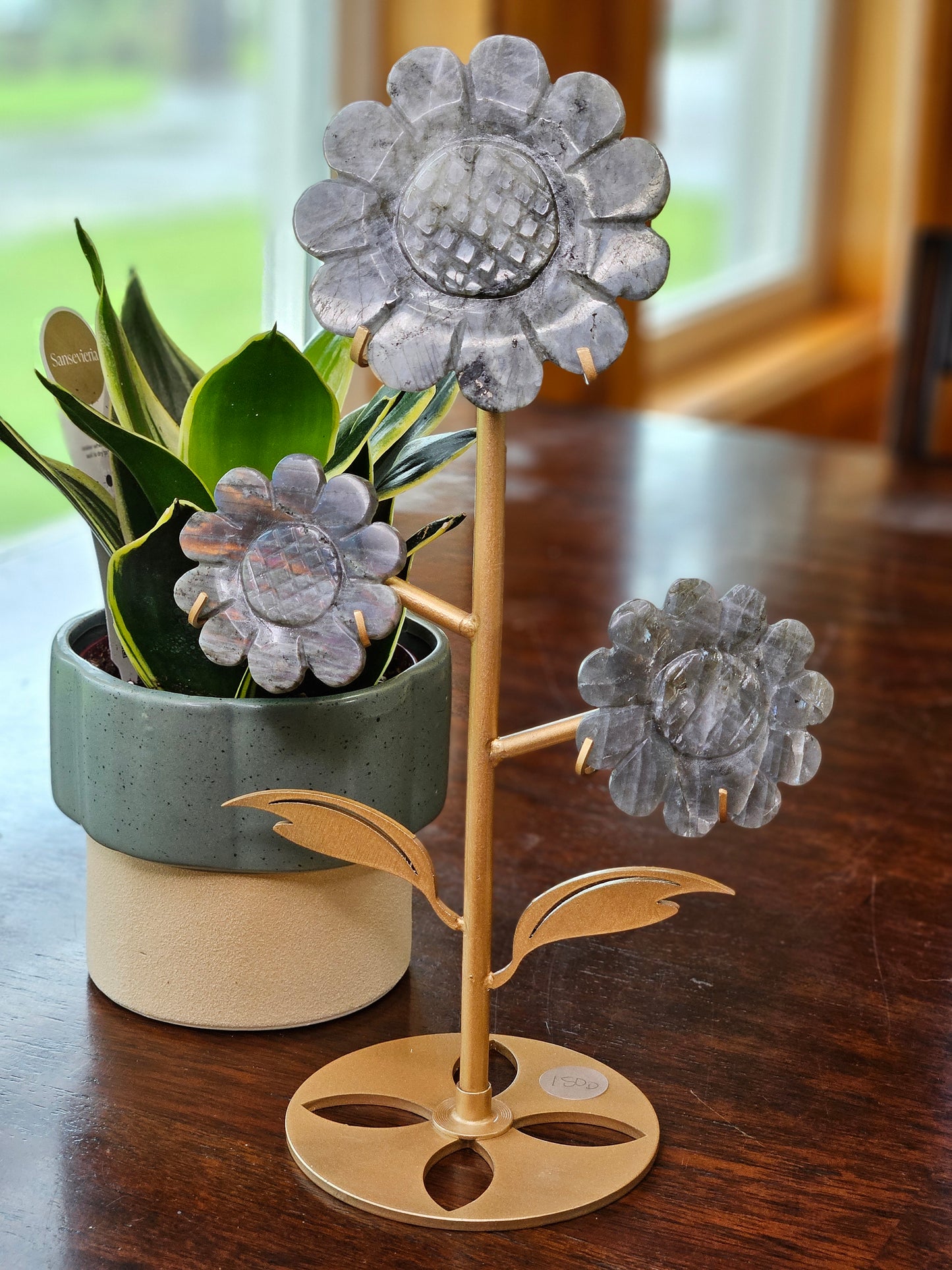 Labradorite Flower Stand