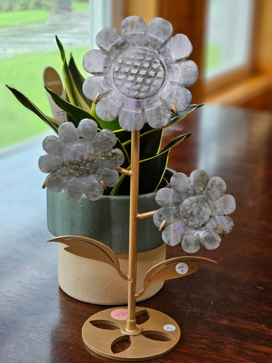 Labradorite Flower Stand