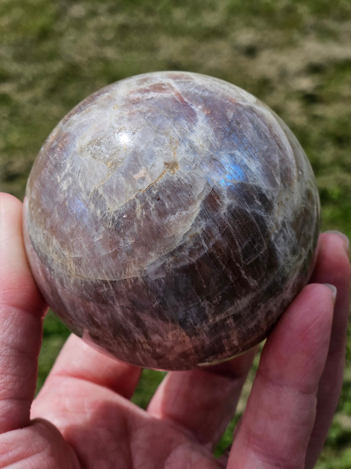 Peach Moonstone Sphere