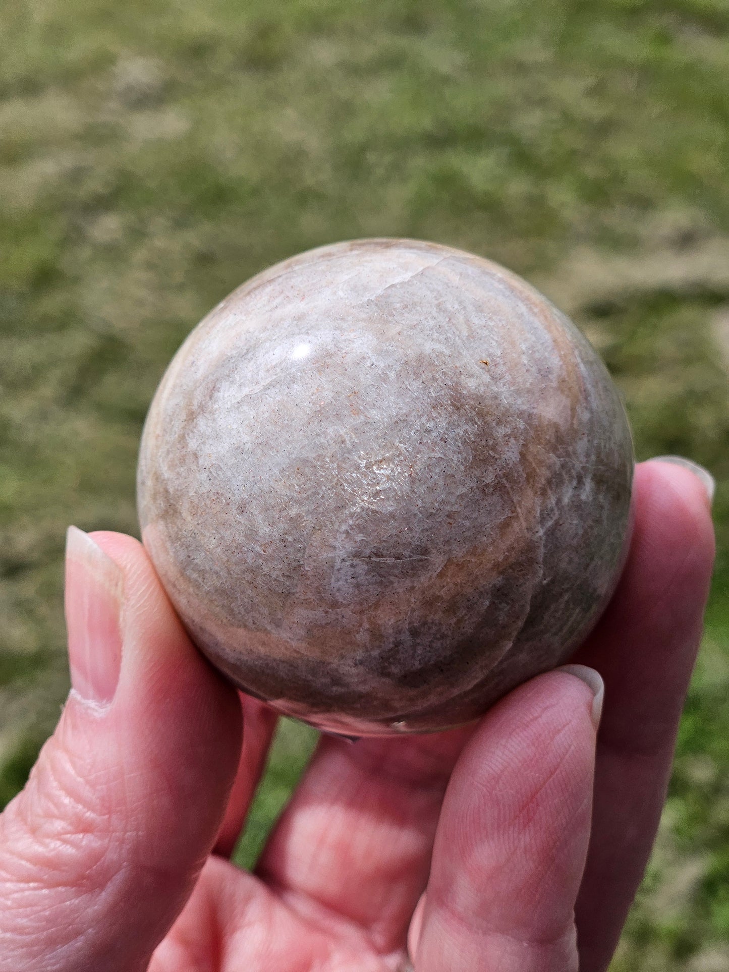 Peach Moonstone Sphere