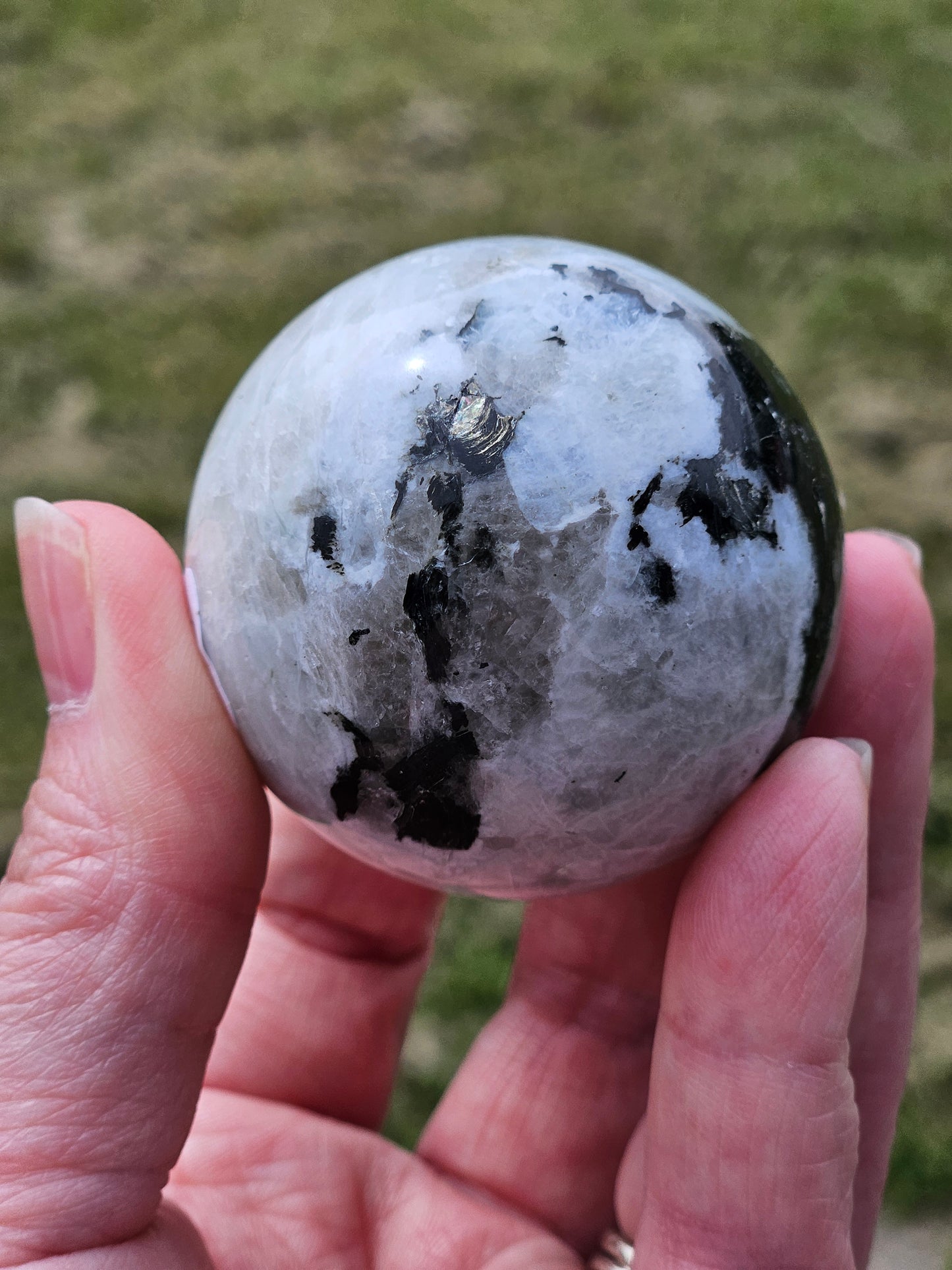 Rainbow Moonstone Sphere