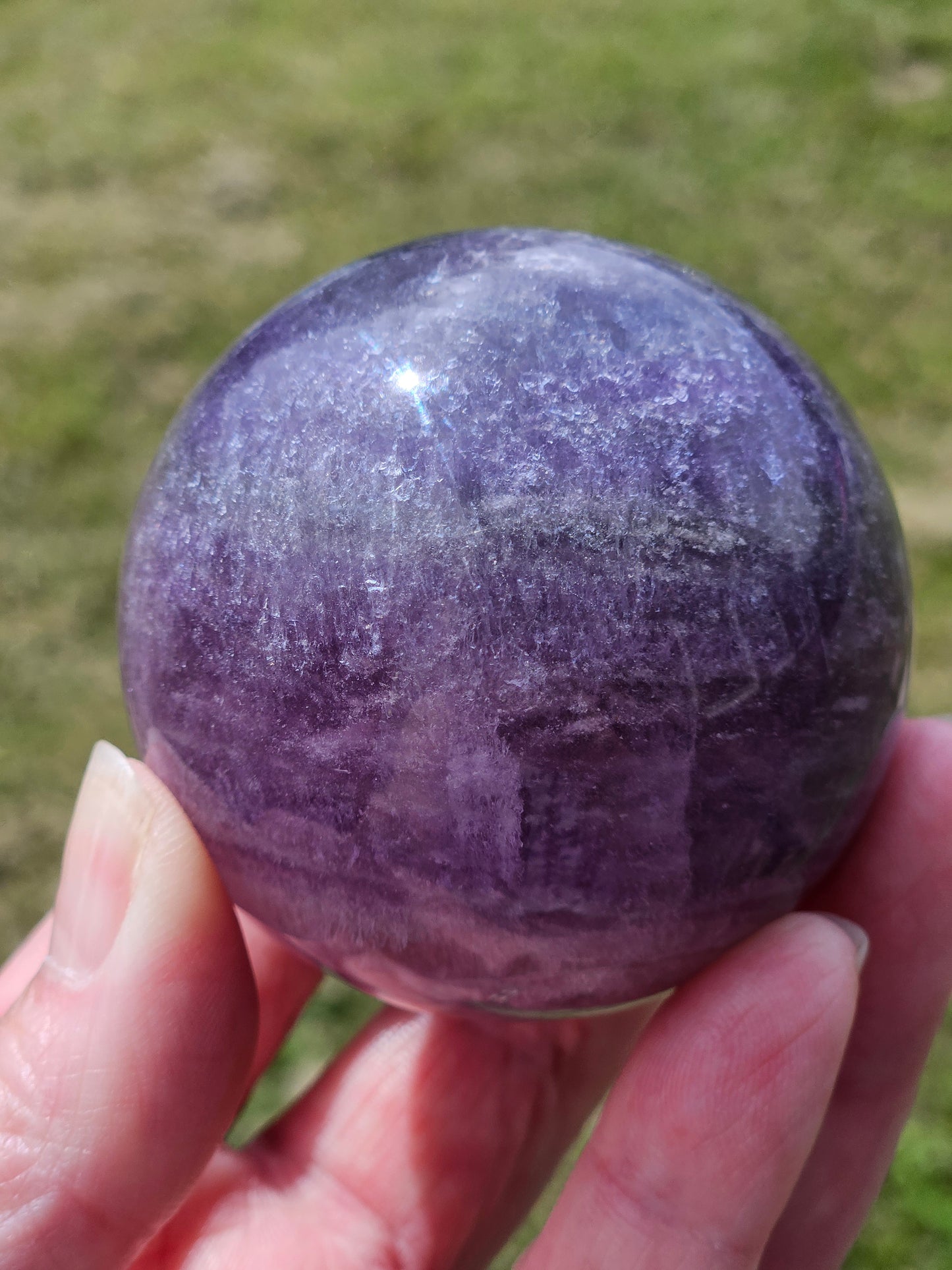 Silky Fluorite Sphere