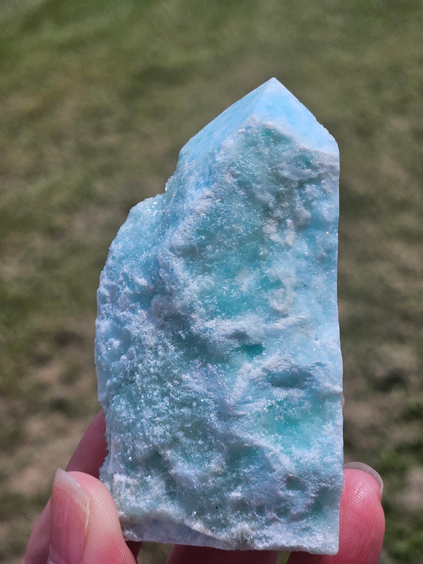 Blue Aragonite Tower
