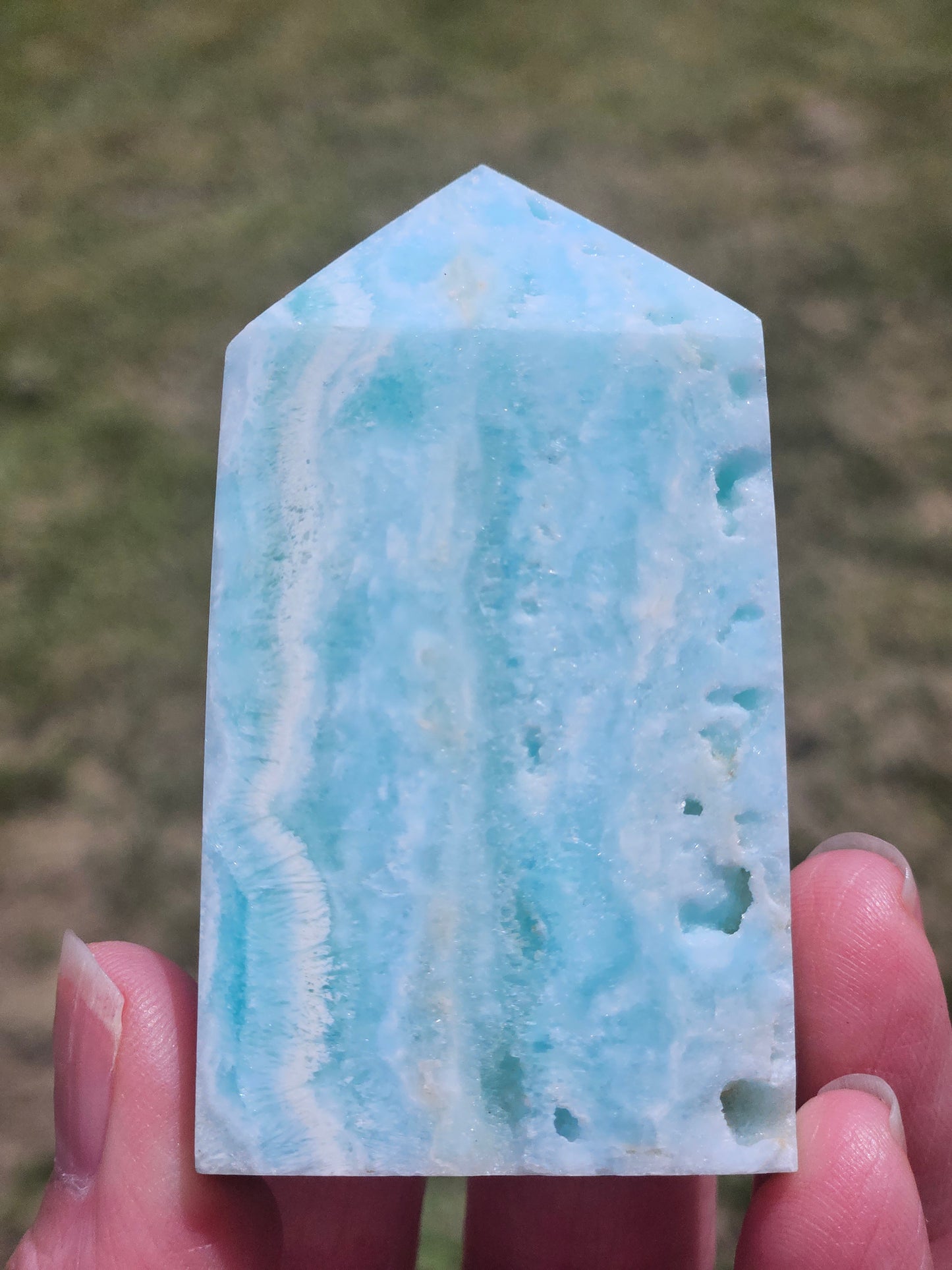 Blue Aragonite Tower