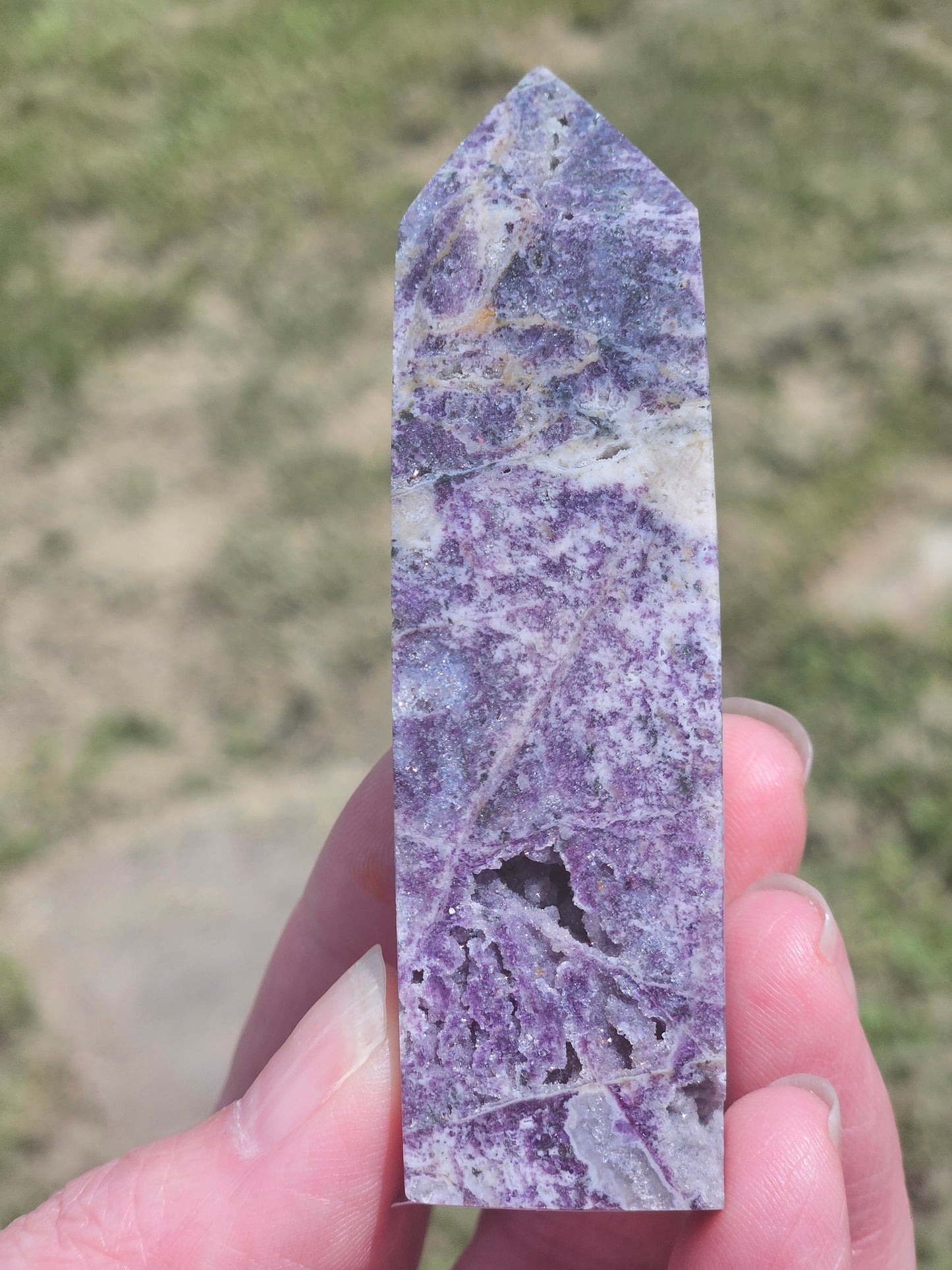 Purple Sphalerite Tower