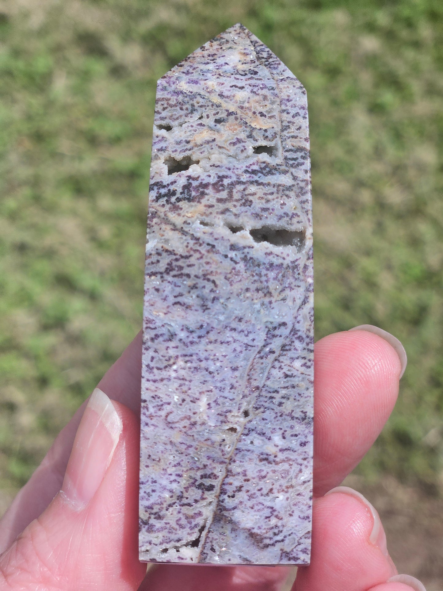 Purple Sphalerite Tower