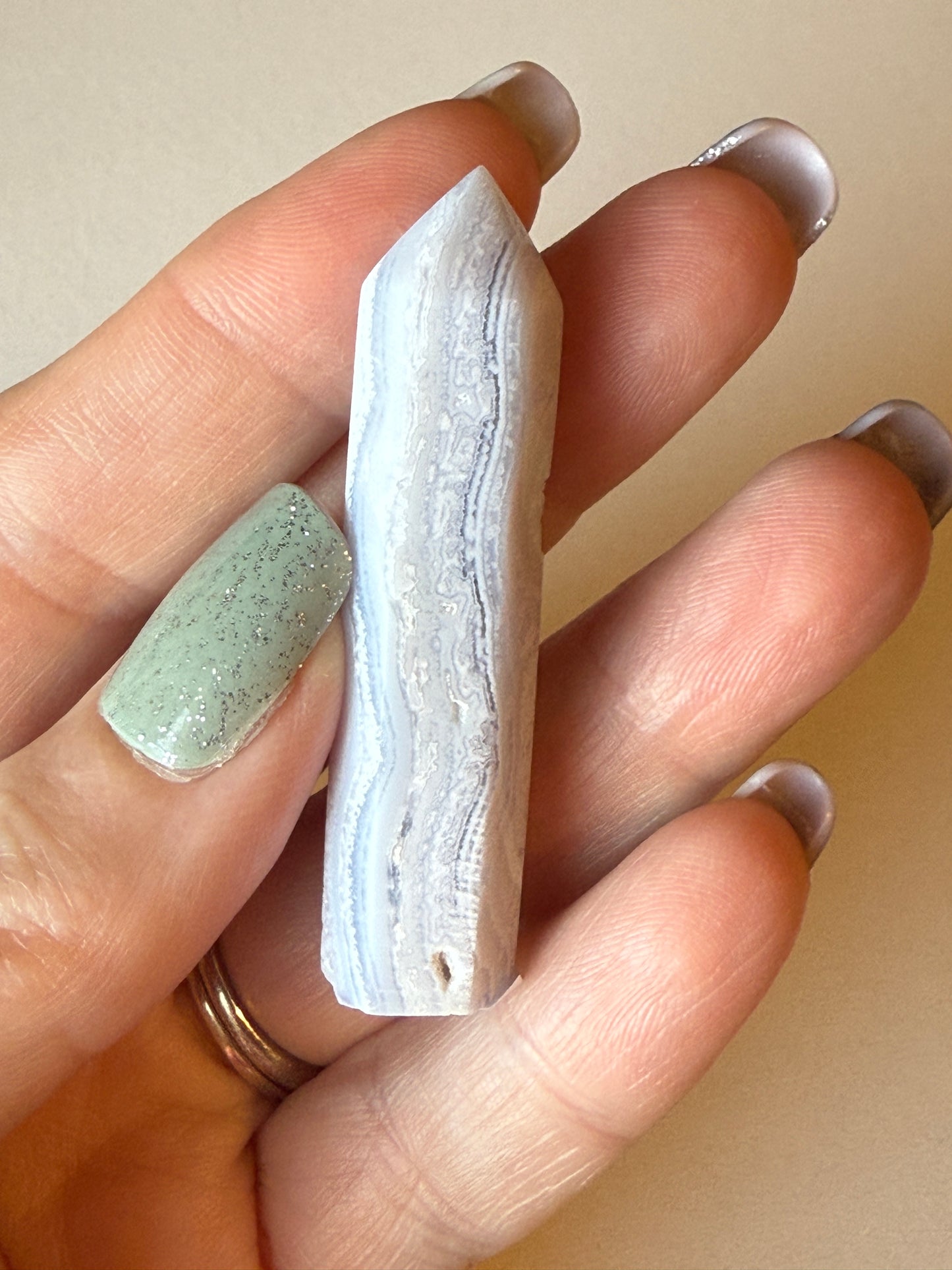 2.5" Blue Lace Agate Towers