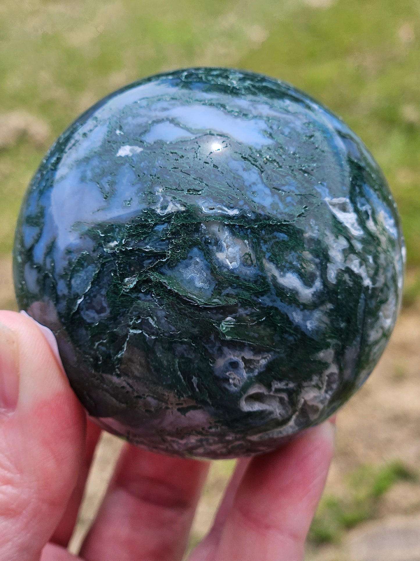 Moss Agate Sphere