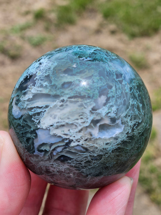 Moss Agate Sphere