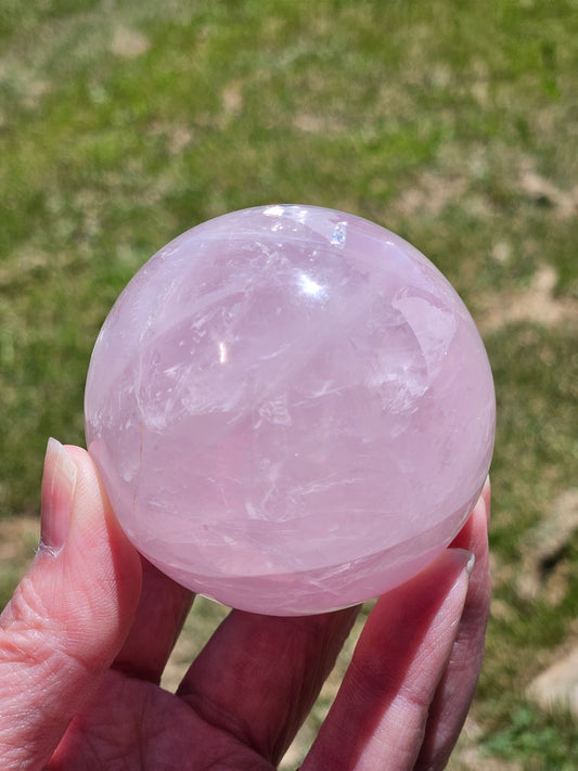 Star Rose Quartz Sphere