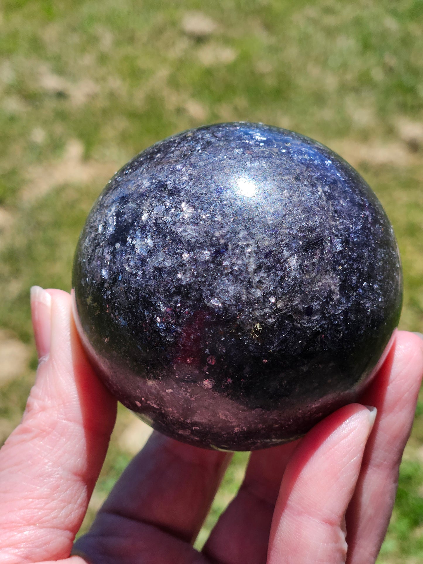 Lepidolite Mica Sphere