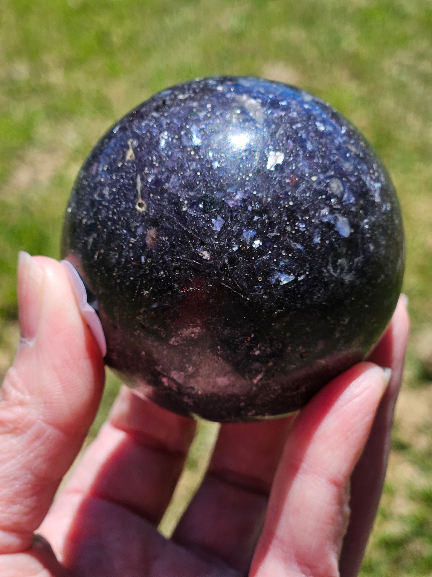 Lepidolite Mica Sphere