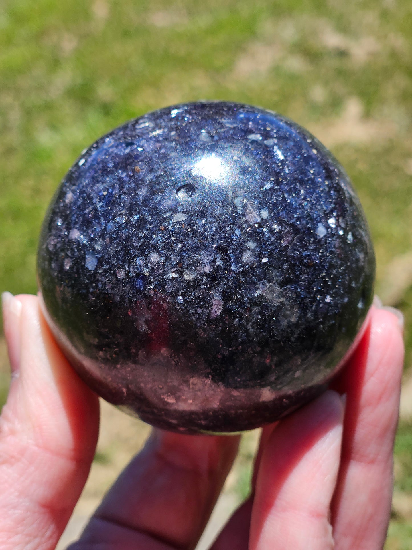 Lepidolite Mica Sphere