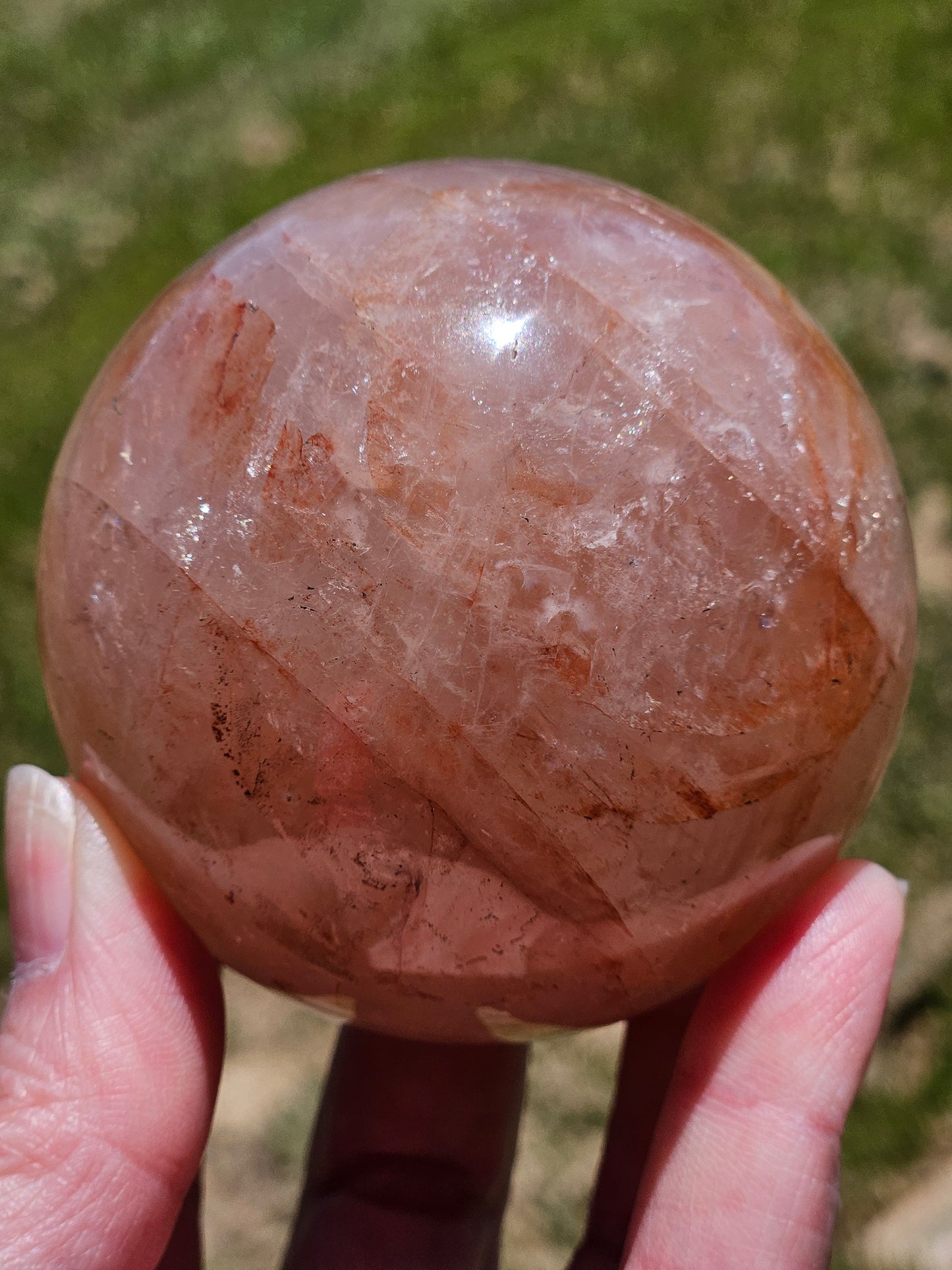 Fire Quartz Sphere