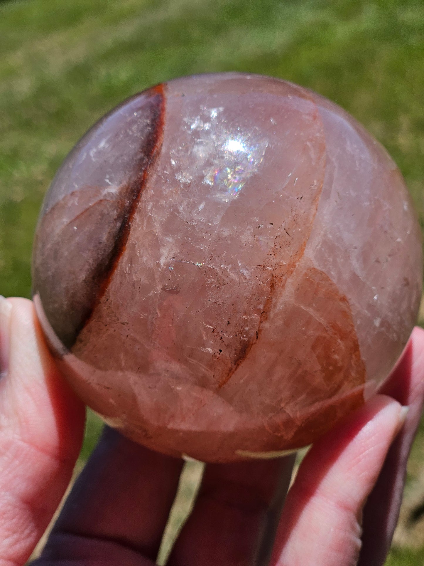 Fire Quartz Sphere