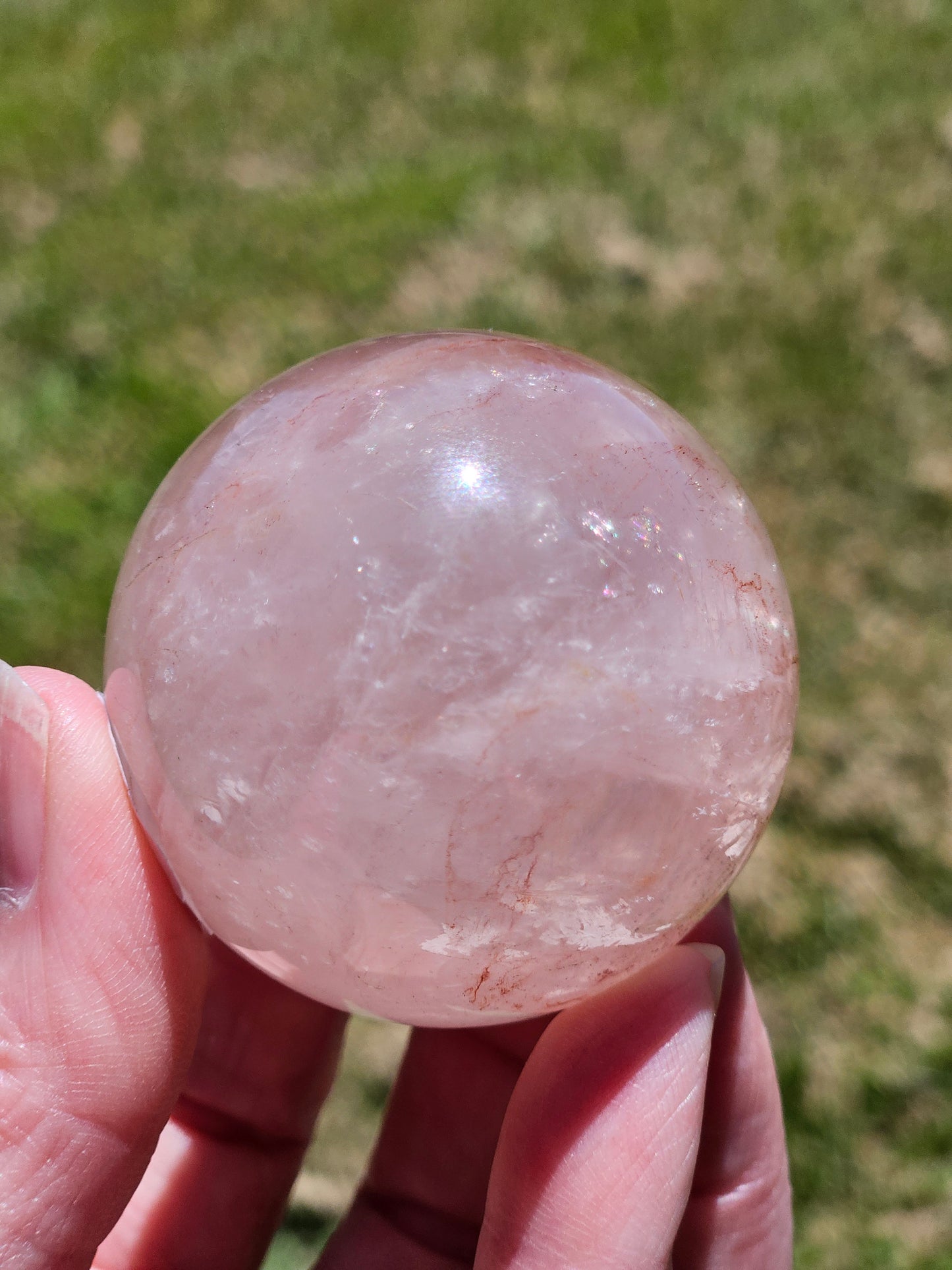 Fire Quartz Sphere