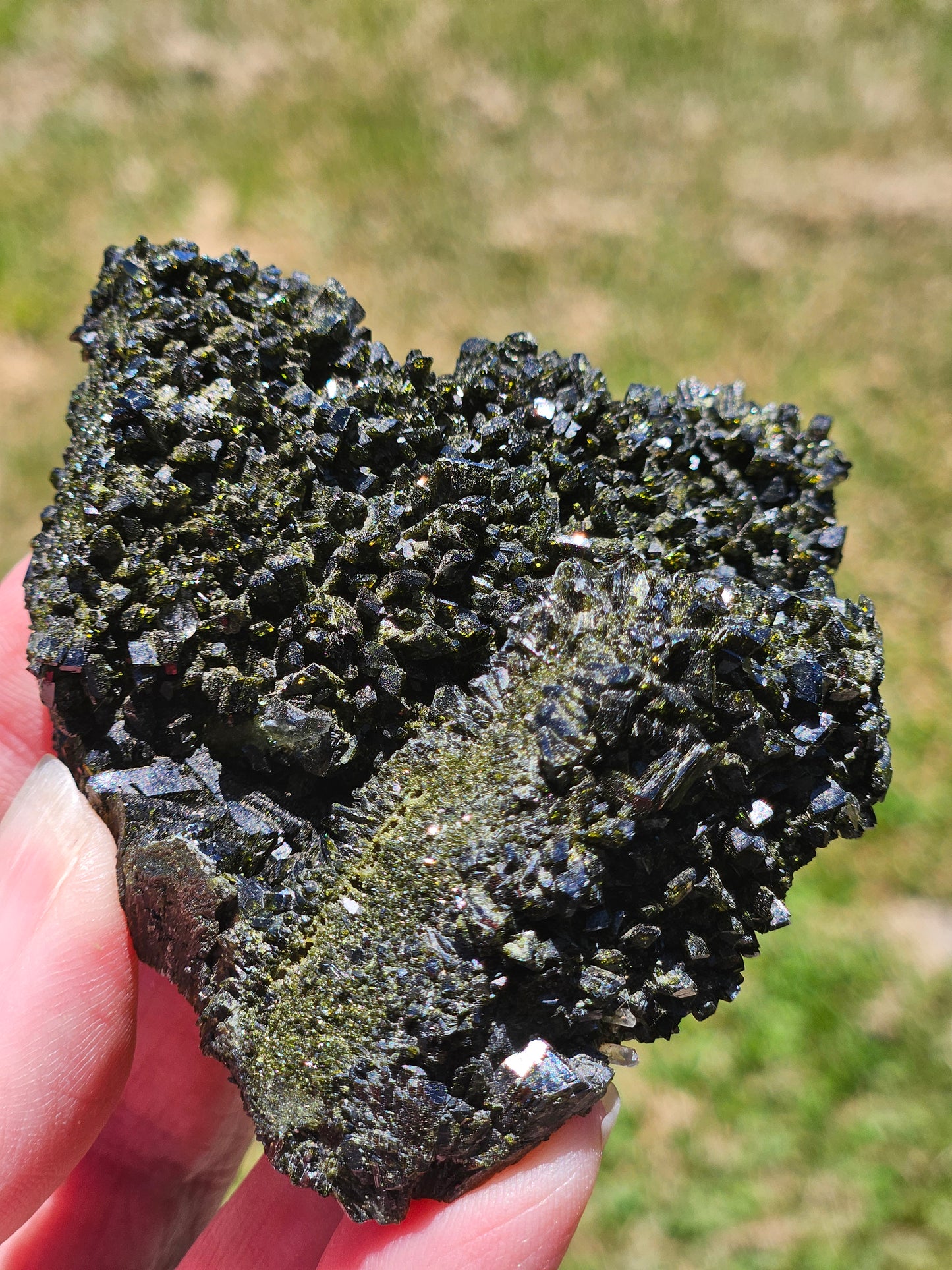 Epidote in Quartz