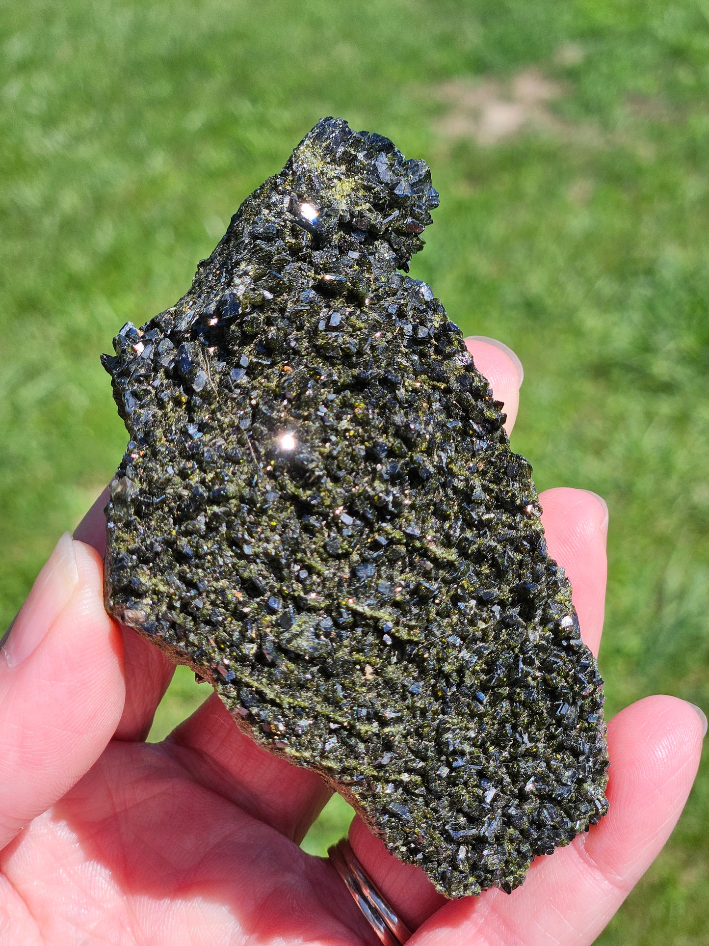 Epidote in Quartz
